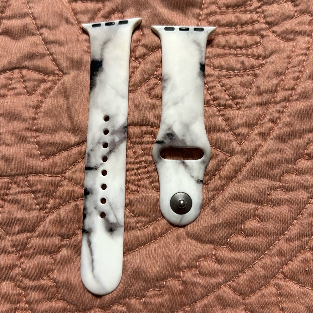 Apple Watch band. Marble design.